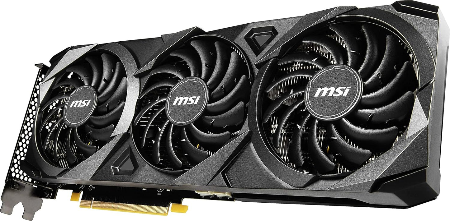 MSI Gaming GeForce RTX 3060 Ti LHR 8GB GDRR6 256-Bit HDMI/DP Torx Fan 3 Ampere Architecture Graphics Card (RTX 3060 Ti Ventus 3X 8G OC LHR)